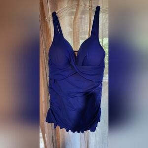Swimsuits For All Royal Blue One-Piece Swimdress